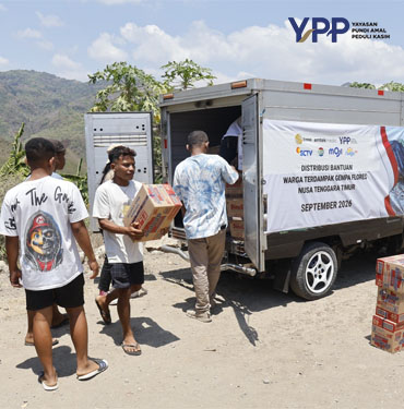 YPP Emtek Media Jangkau Manggarai Timur Salurkan Bantuan Gempa gunungmas dan Layanan Psikososial Anak